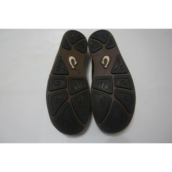 Olukai Nohea Canvas Gray Slip On Mens Casual Shoes